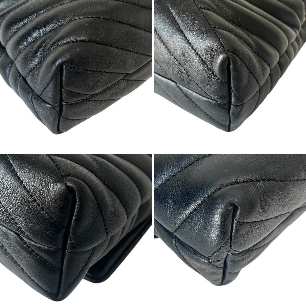 Tory Burch Kira Chevron Powder Coated Leather Quilted Convertible Shoulder Bag - Picture 7 of 12